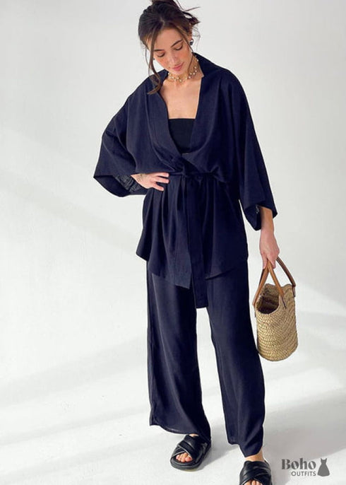 Ropa de dormir bohemia, conjunto de pijama, pijama Lillian
